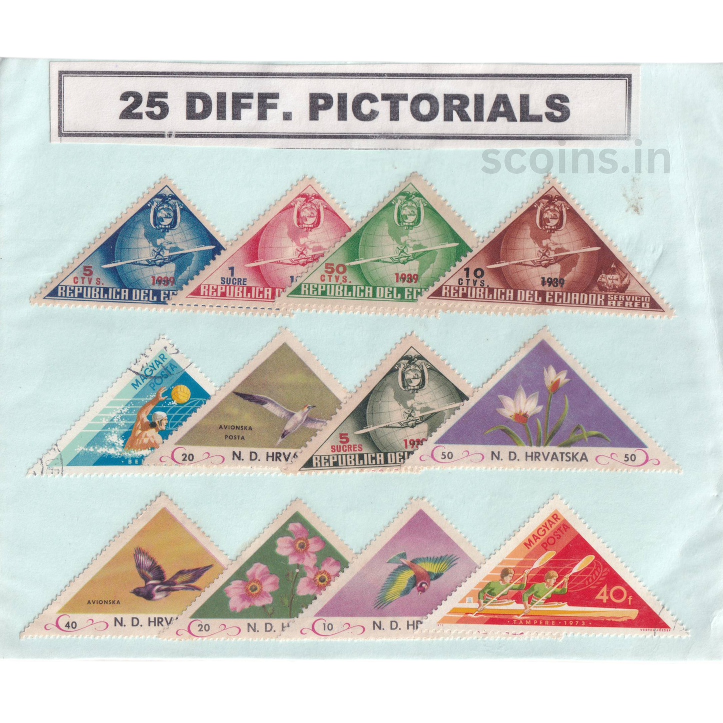 WORLD 25 DIFF PICTORIALS
