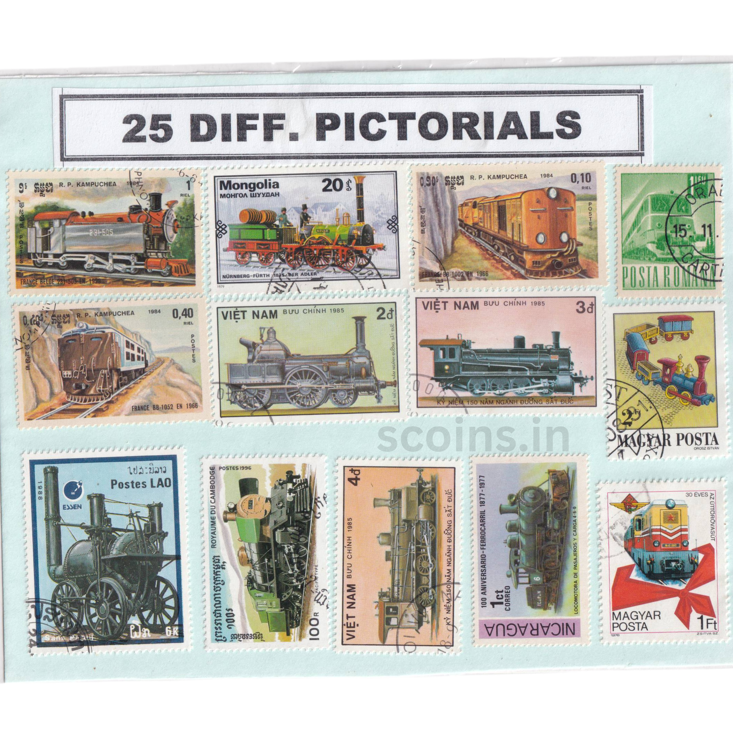 WORLD 25 DIFF PICTORIALS