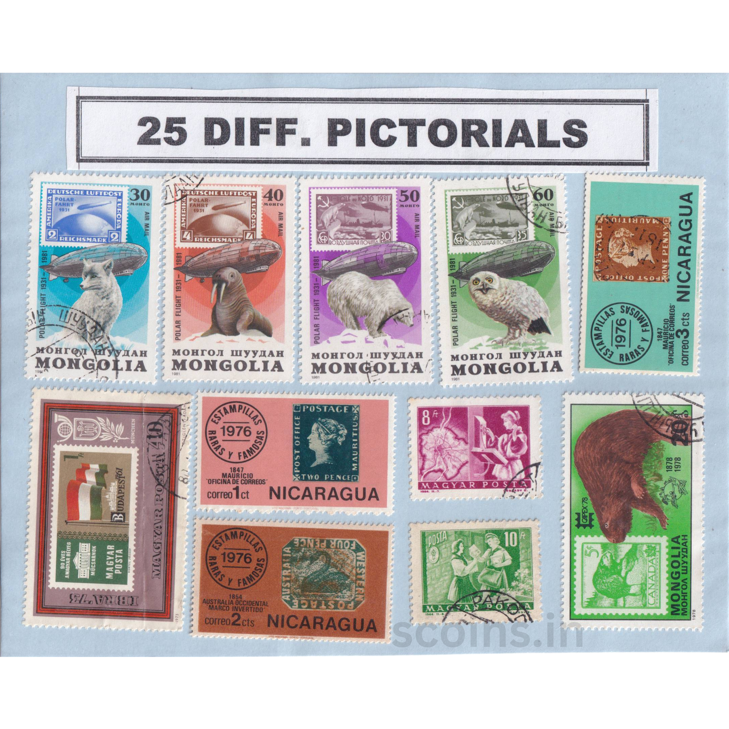 WORLD 25 DIFF PICTORIALS