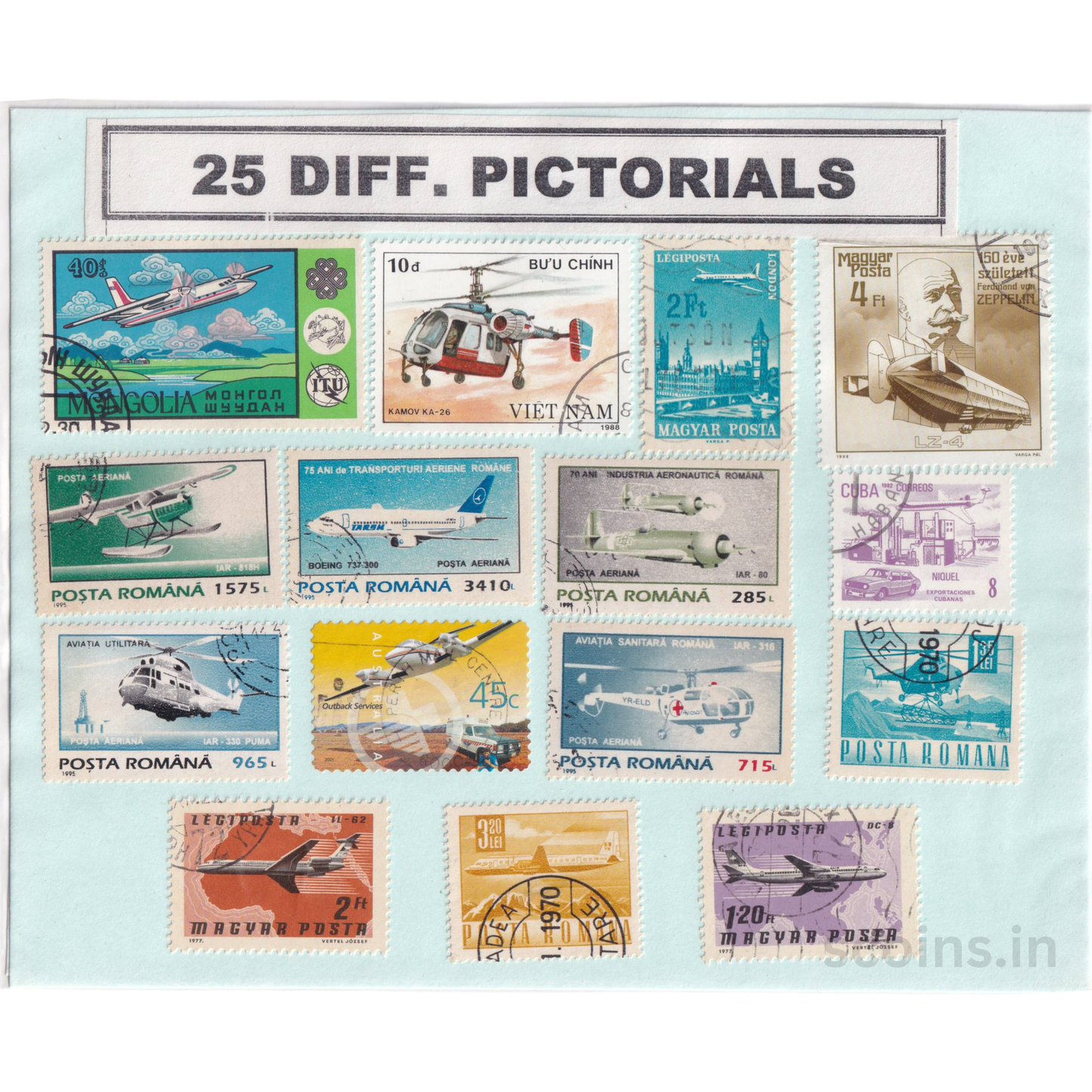 WORLD 25 DIFF PICTORIALS