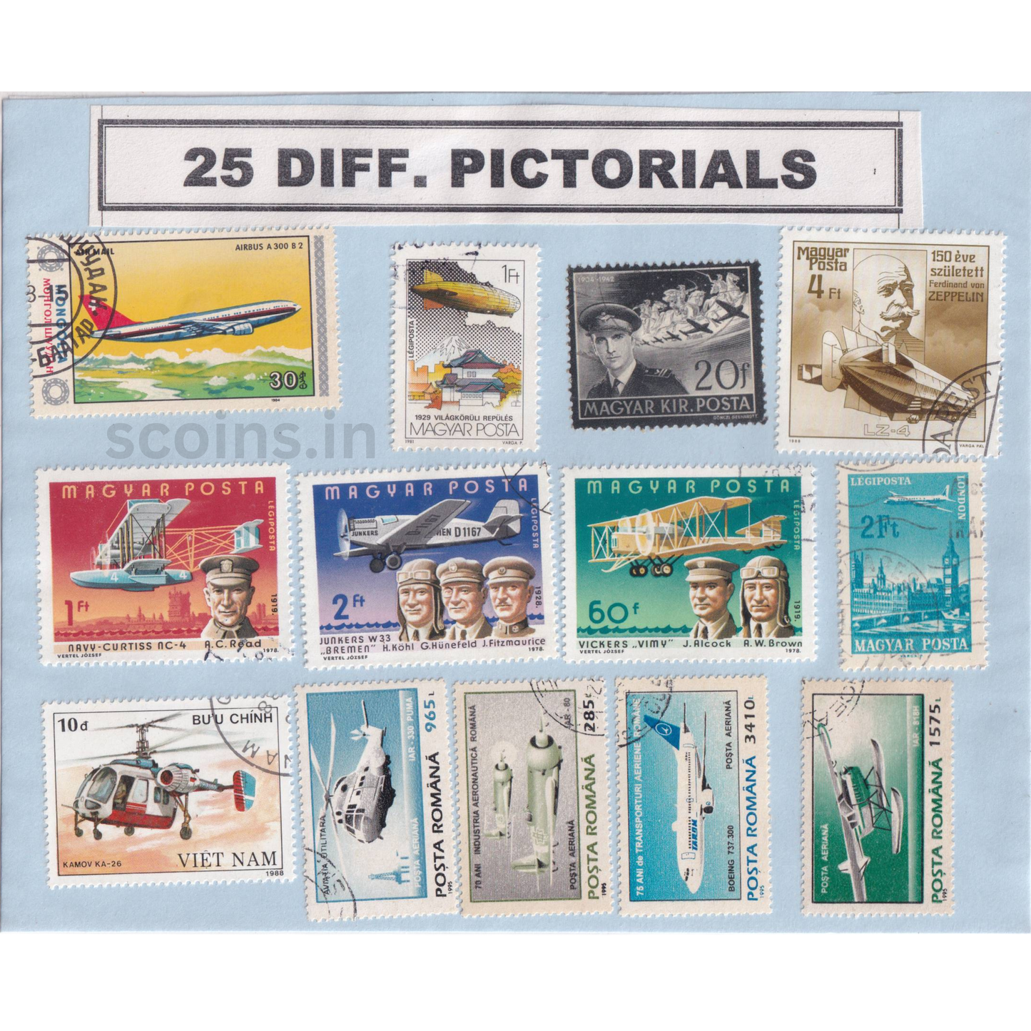 WORLD 25 DIFF PICTORIALS