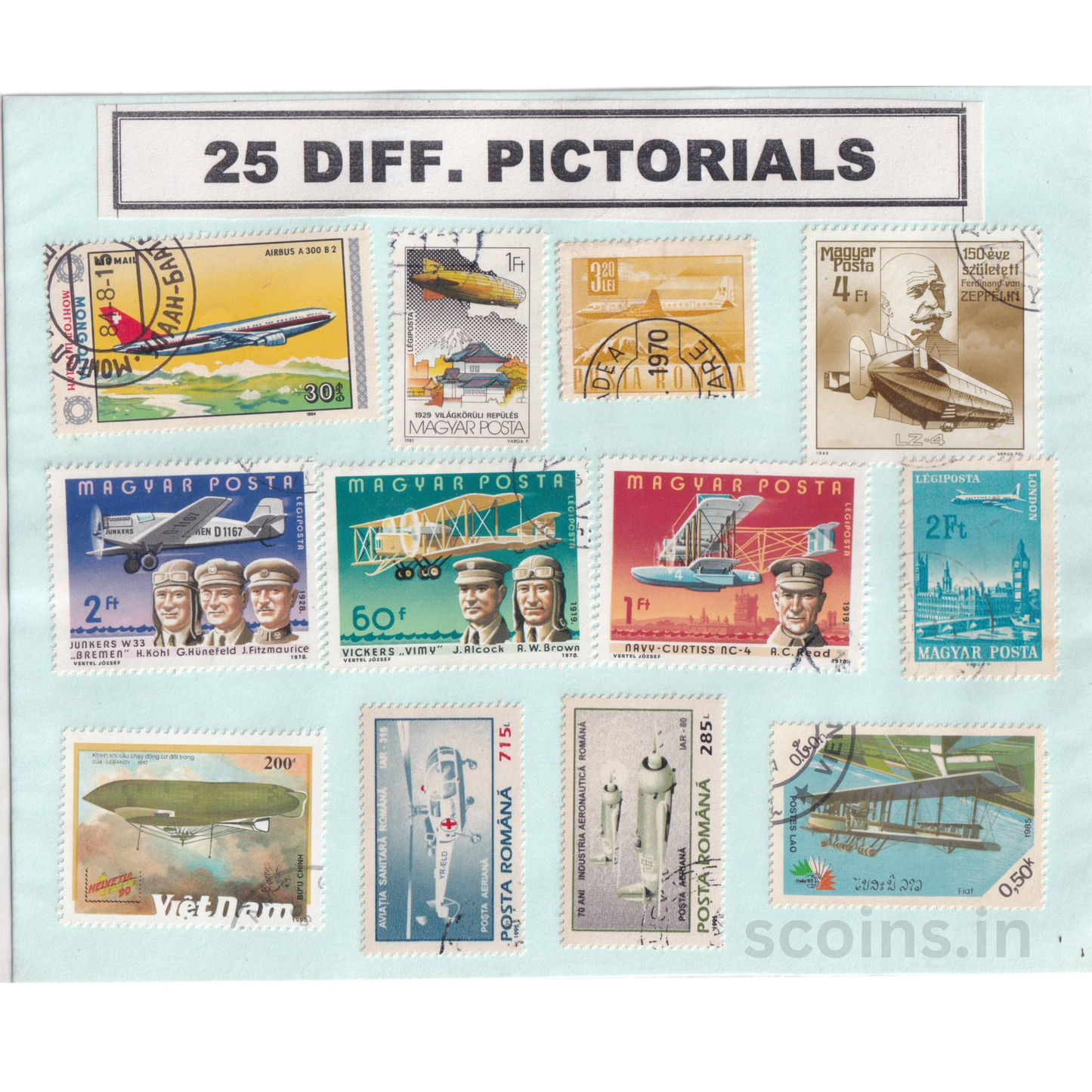 WORLD 25 DIFF PICTORIALS