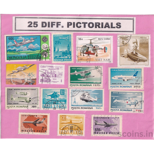 WORLD 25 DIFF PICTORIALS
