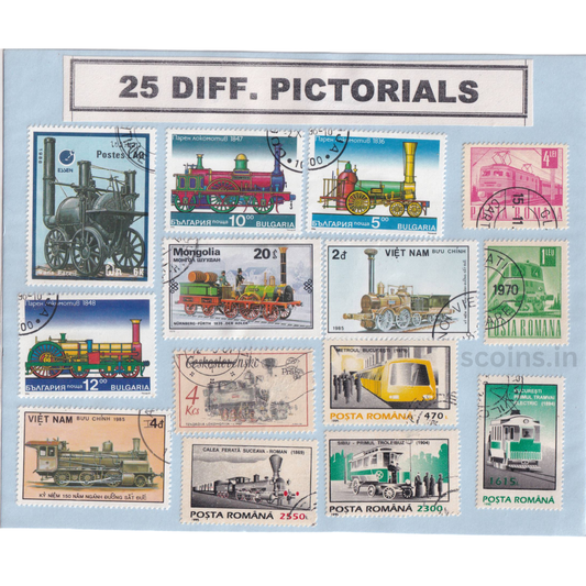 WORLD 25 DIFF PICTORIALS