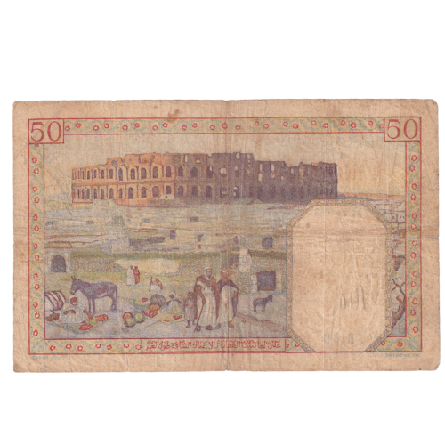 Algeria 1938 50 Francs F 1716762 Banknote