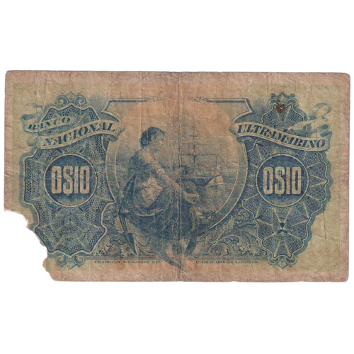 Mozambique 1914 10 Centavos G A7 776483 Banknote