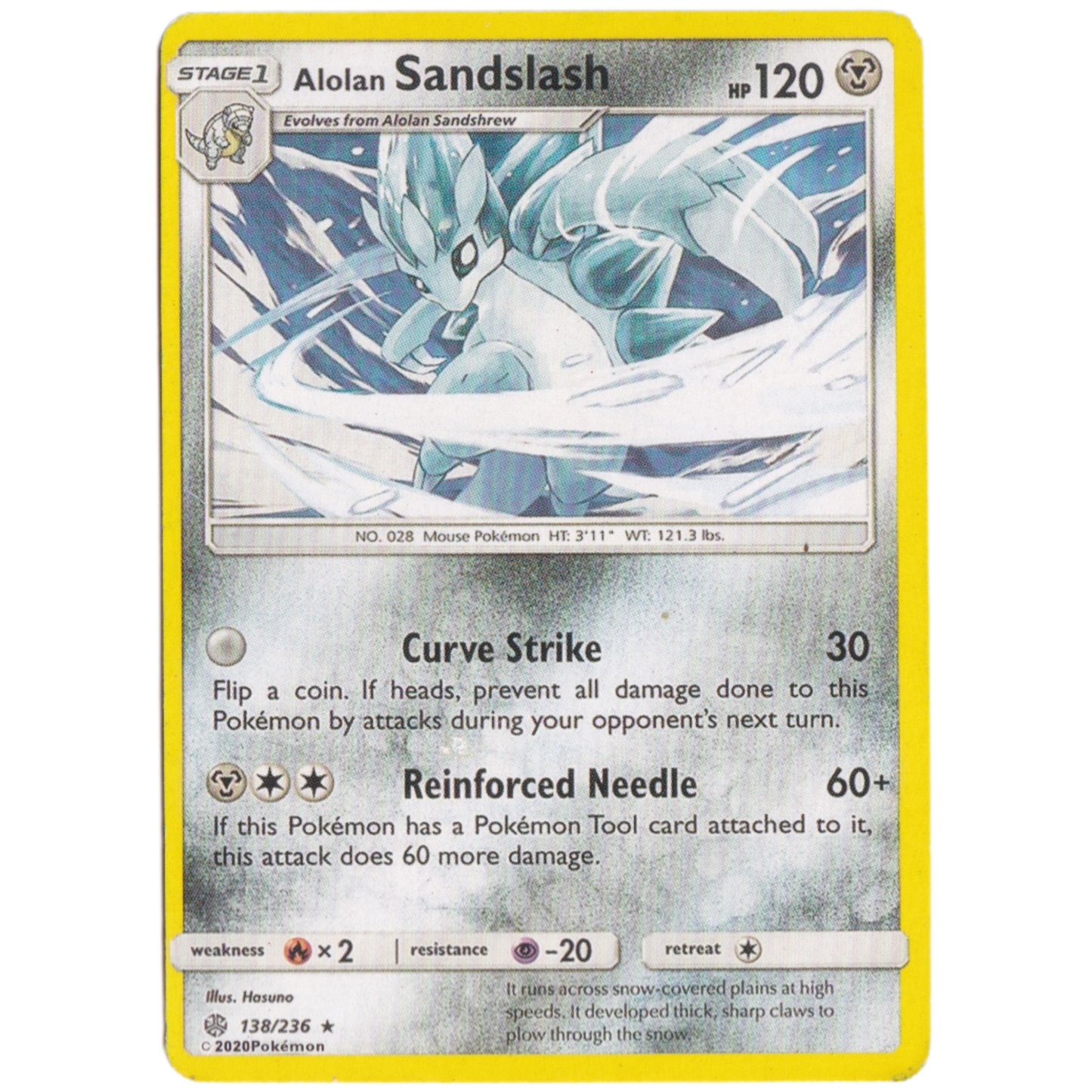 Pokemon Alolan sandslash hp 120