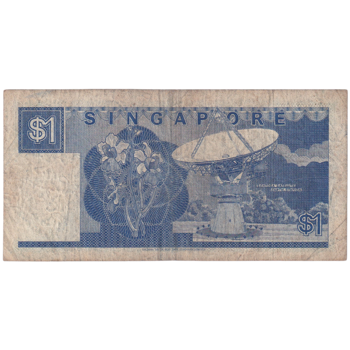 Singapore 1967-85 1 Dollar F C/90 753681 Banknote