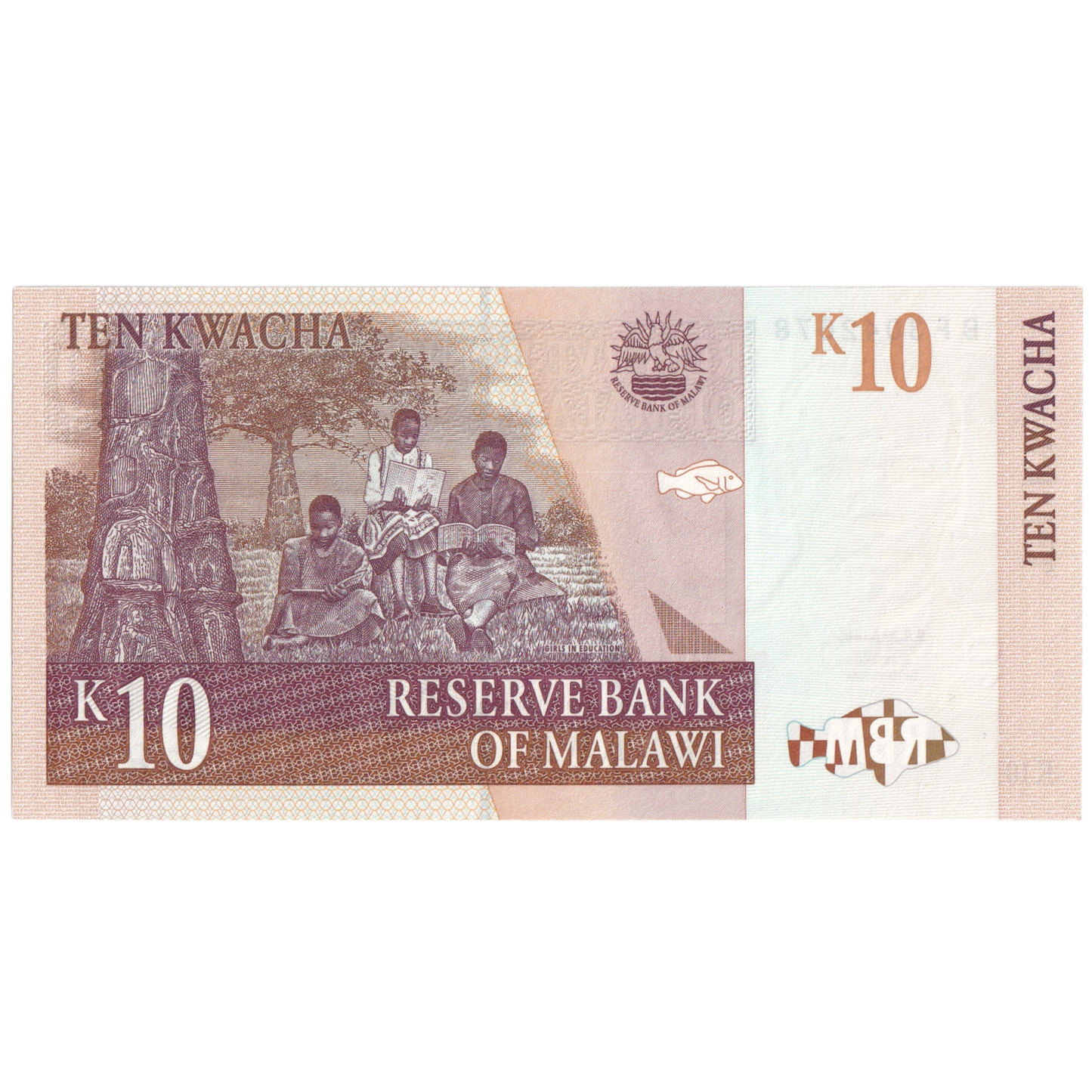 Malawi 1989 10 Kwacha UNC BF 3042678 Banknote