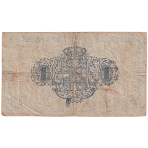 Denmark 1916 1 krone F B 4445882 Banknote