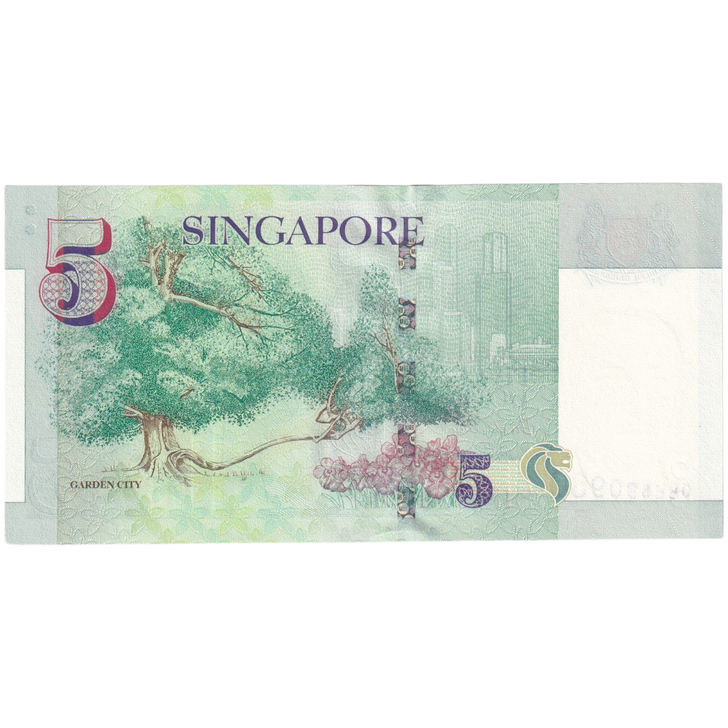 Singapore 2000 5 Dollars UNC 0BE590980 Banknote