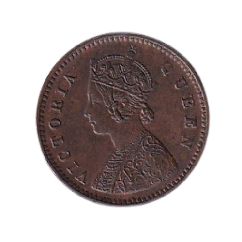 India 1876 1/12 Anna F Victoria Queen Coin