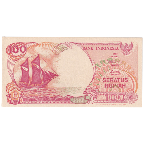 Indonesia 1992 100 Rupiah UNC OLO249558 Banknote