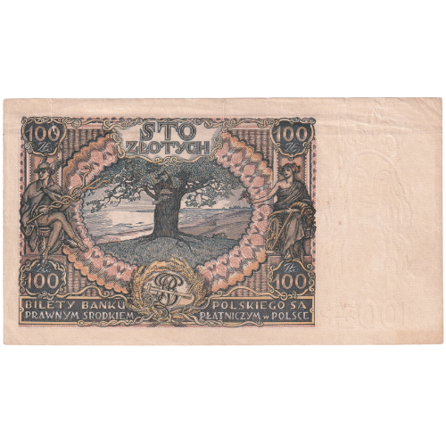 Polish Zloty 1934 100 Zlotych EF 0842114 Banknote