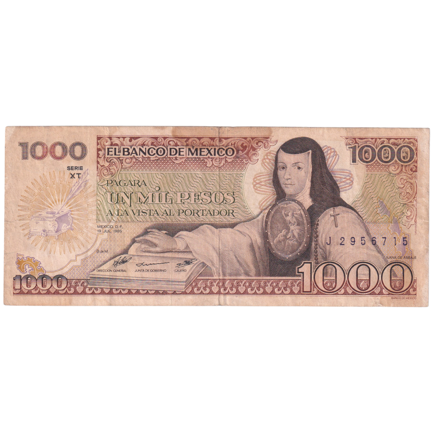 Mexico 1985 1000 Pesos J 2956715
