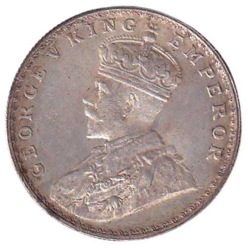 India 1921 1 Rupee F George V King Emperor Coin