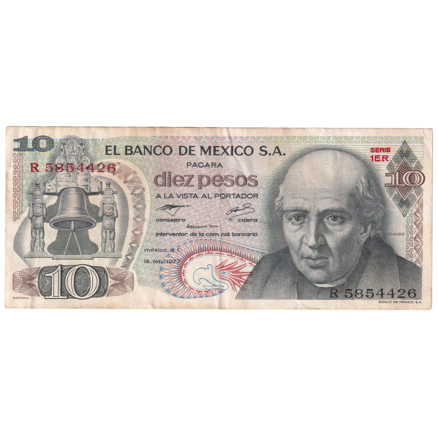 Mexico 1977 10 Pesos R 5854426