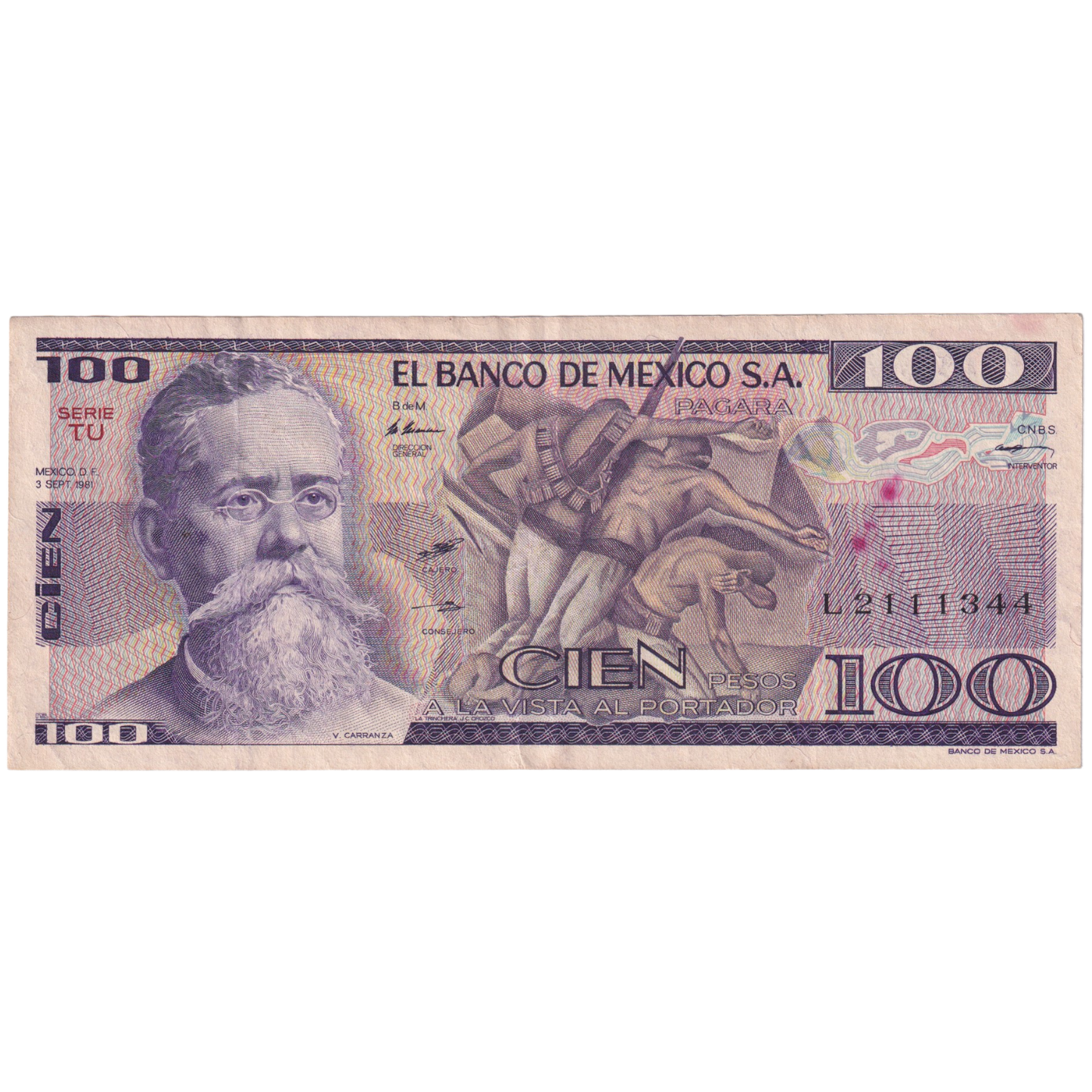Mexico 1981 100 Pesos L 2111344
