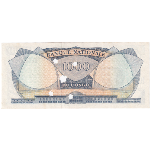 Congo 1964 1000 Francs UNC BA 541679 Banknote