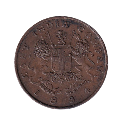 Indian 18341/2 Anna VF East India Company Coin