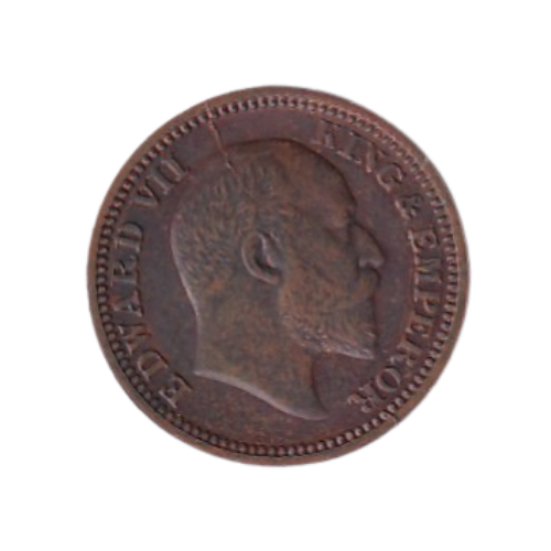 Indian 1903 1/2 Pice UNC Edward VII King & Emperor Coin