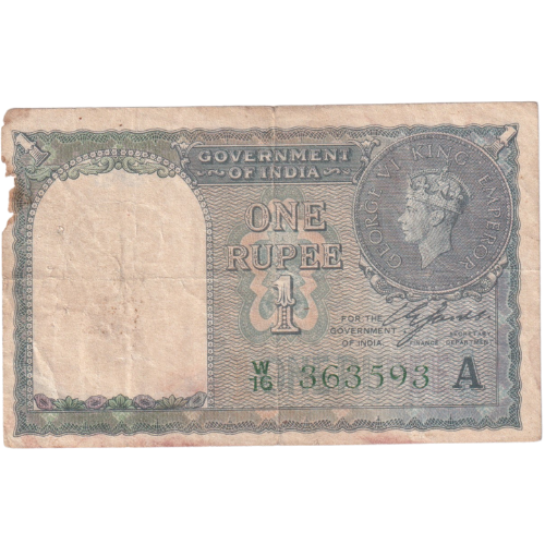 British india 1940 1 Rupee