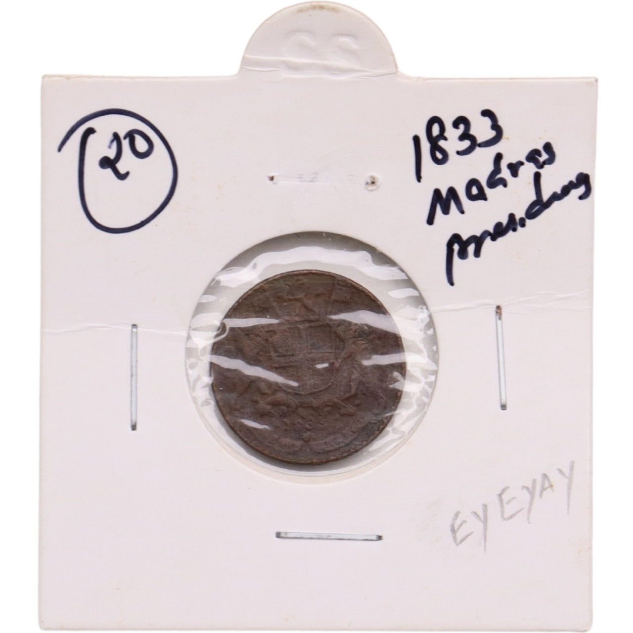 India British 1833 One pie