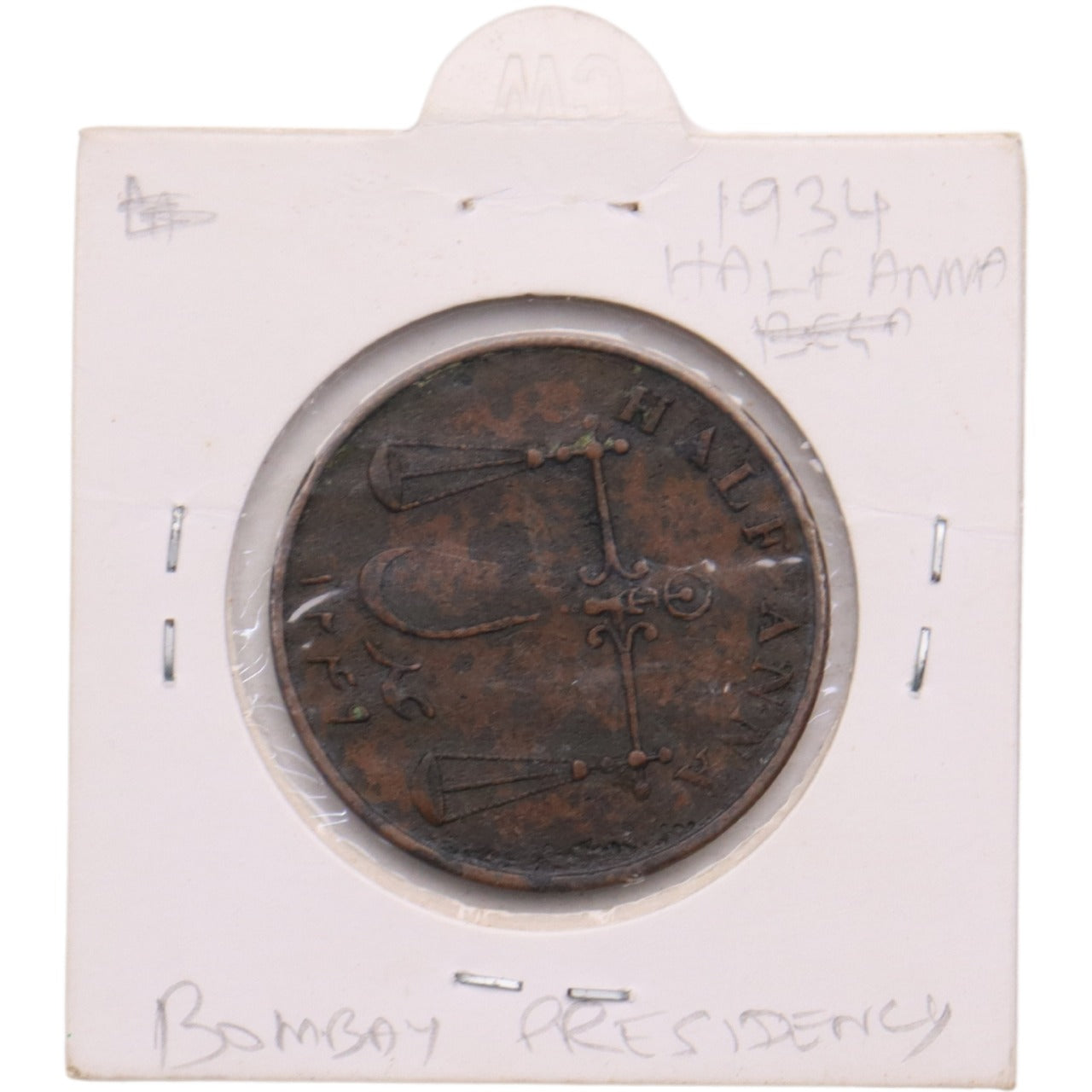 East India Company 1834 Half Anna