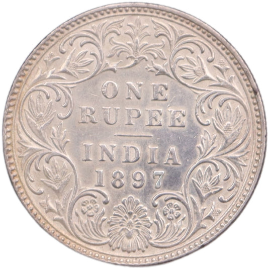 India 1897 One Rupee