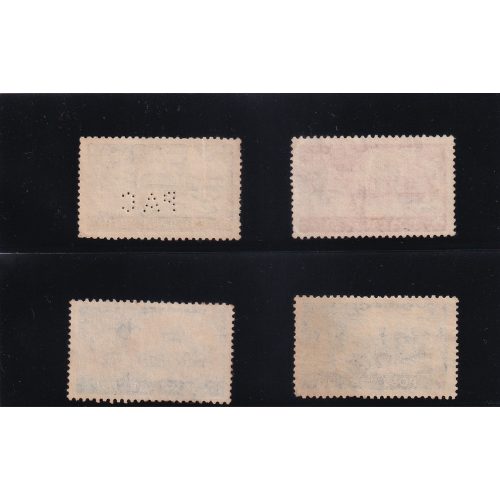 1955 UK Queen Elizabeth II Castle Series – High Value Definitive Stamps (4-Piece Set)