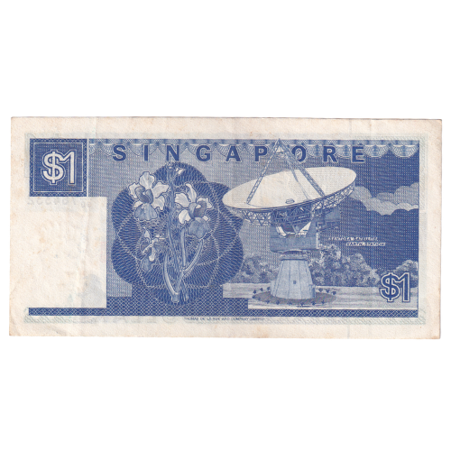 Singapore 1987 1 Dollar VF B/30 764332 Banknote