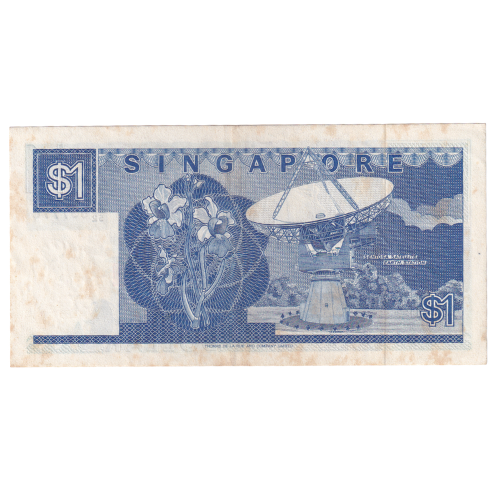 Singapore 1987 1 Dollar VF C/52 597778 Banknote