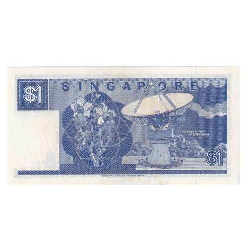 Singapore 1987 1 Dollar VF D/9 966043 Banknote