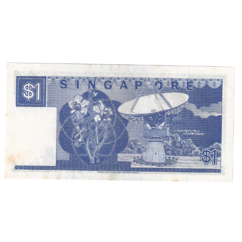 Singapore 1987 1 Dollar VF A/7 988340 Banknote