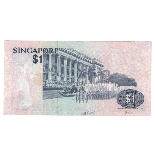 Singapore 1980 1 Dollar VF G/98 353758 Banknote