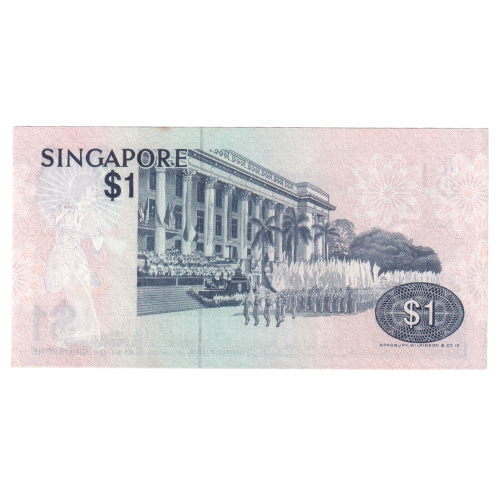 Singapore 1980 1 Dollar VF G/98 353774 Banknote