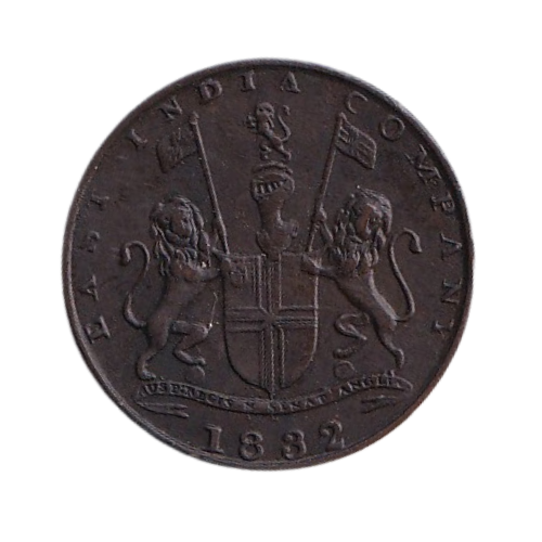 Indian 1832 1/4 Anna VF East India Company Coin