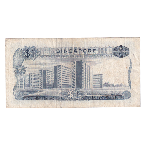 Singapore 1972 1 Dollar F B/39 281016 Banknote