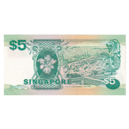 Singapore 1997 5 Dollar UNC A/31 491150 Banknote