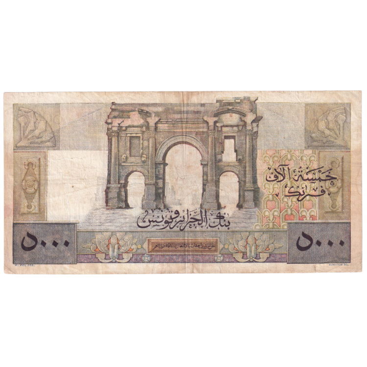 Algeria 1949 5000 Franc