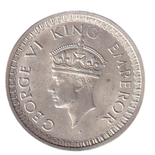India 1942 1 Rupee VF George VI King Emperor Coin