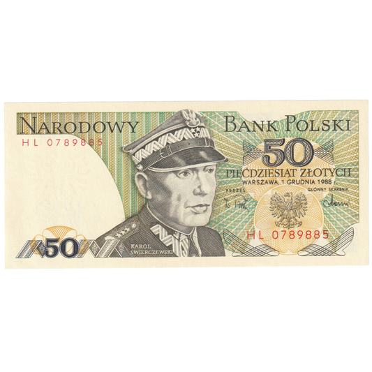 Poland 1988 50 Zlotych UNC HL 0789885 Banknote 