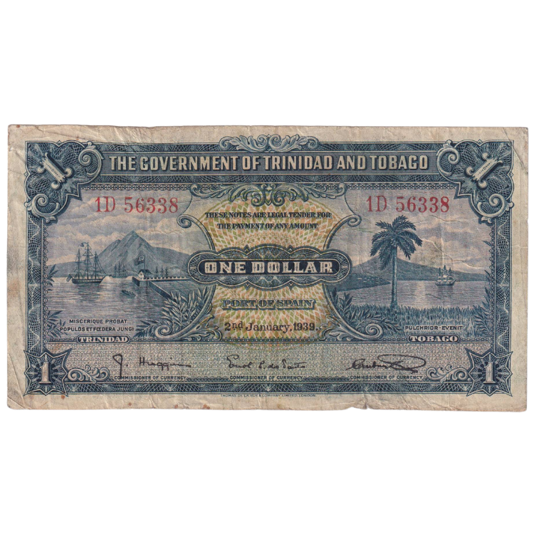 Trinidad And Tobago | Port Of Spain 1939 1 Dollar
