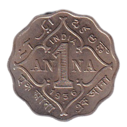 India 1936 1 Anna BUNC George V King Emperor Coin 
