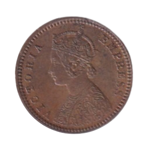 India 1878 1/12 Anna XF Victoria Queen Coin