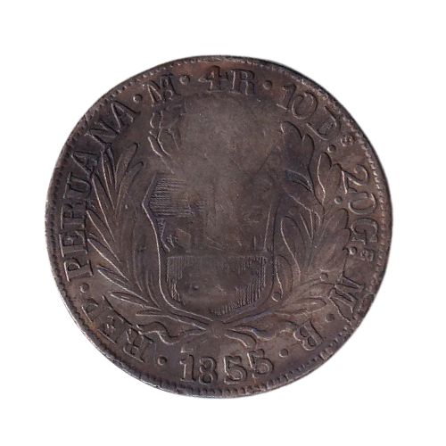 Portuguese India 1835 4 Reis VF Coin