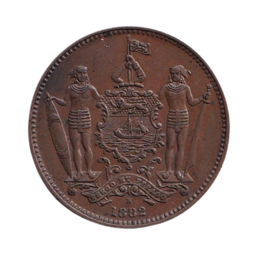 British North Borneo 1882 1 Cent F "Heaton Mint" Coin