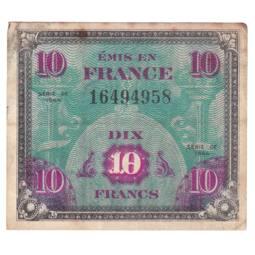 France 1944 10 Francs F 16494958 Banknote