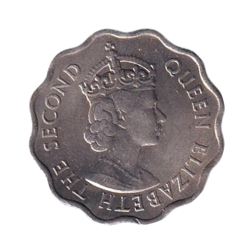Mauritius 1954 10 Cents BU Queen Elizabeth II Coin