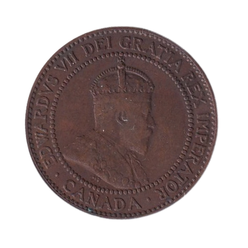 Canada 1910 1 Cent VF King Edward VII Coin